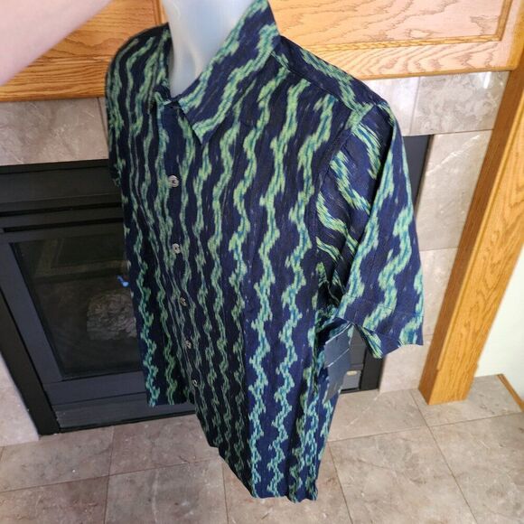 Marc by Marc Jacobs Gettysburg Blue Short-Sleeved Button-Up Shir - Picture 2 of 9